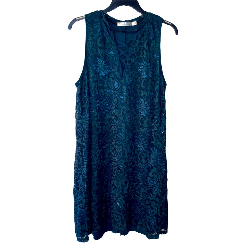 Liberty Love 2X Green Lace Dress